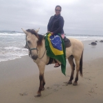 Riding on the beach in Mexico